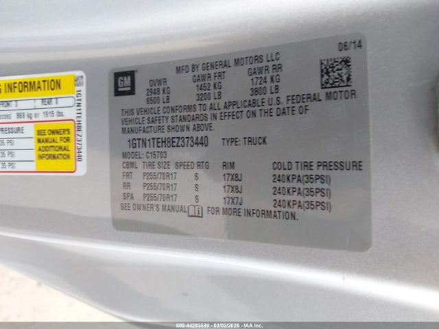 1GTN1TEH8EZ373440 GMC SIERRA 1500