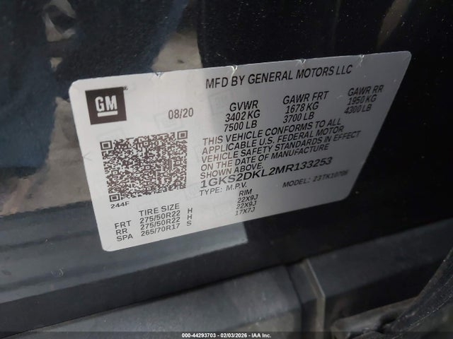 GMC Yukon 4wd Denali 2021 1GKS2DKL2MR133253 Image 9