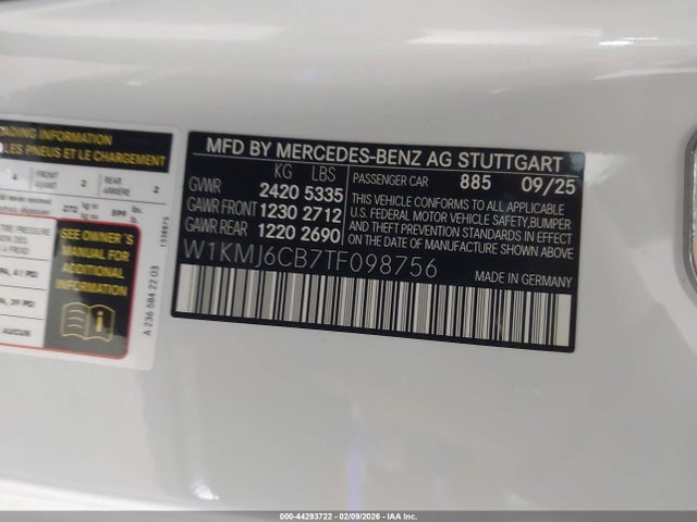 W1KMJ6CB7TF098756 Mercedes-Benz Amg Cle 53