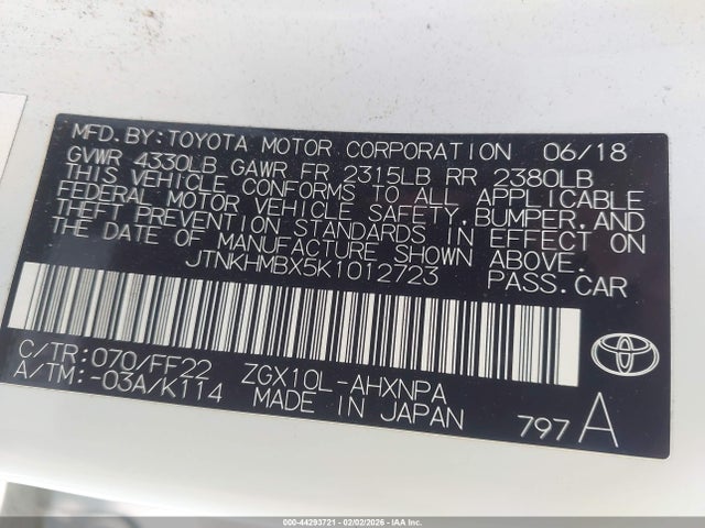 2019 TOYOTA C-HR JTNKHMBX5K1012723 Photo 8