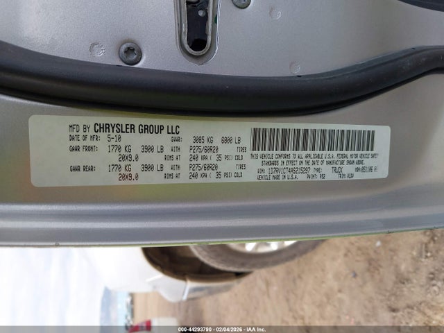 2010 DODGE RAM 1500 1D7RV1CT4AS215297 Photo 8