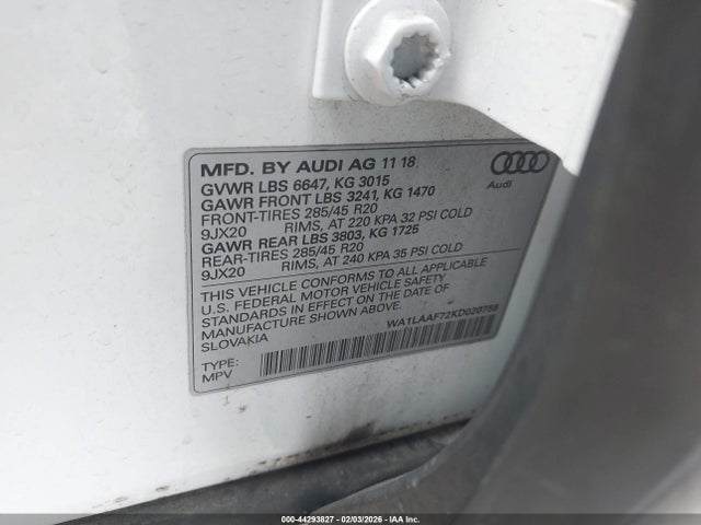 2019 AUDI Q7 WA1LAAF72KD020759 Photo 8