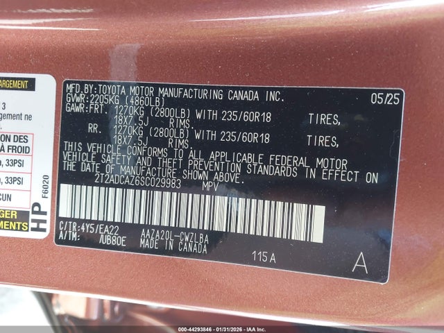2025 LEXUS NX 250 2T2ADCAZ6SC029983 Photo 8