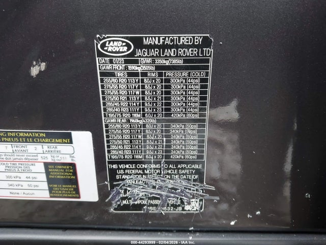 SALKPBFU8SA277737 Land Rover Range Rover P400 Se 7 Seat