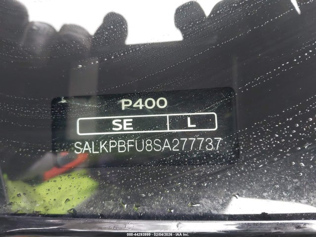SALKPBFU8SA277737 Land Rover Range Rover P400 Se 7 Seat