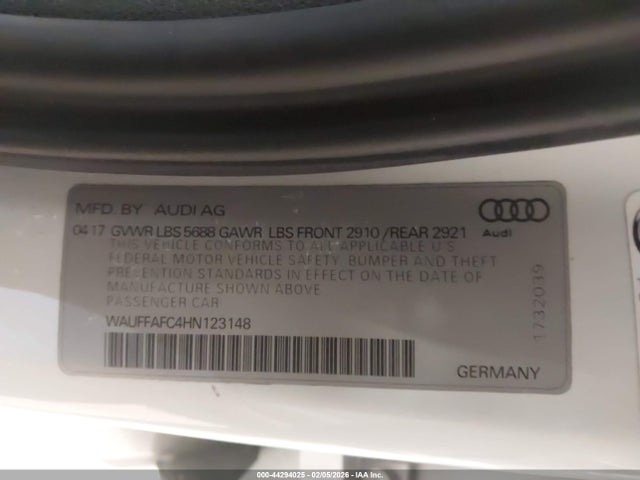 2017 AUDI S6 WAUFFAFC4HN123148 Photo 8