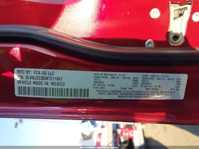 2022 JEEP COMPASS 3C4NJDCB5NT211647 Photo 8