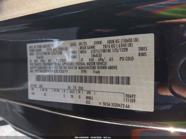 1FT8X2BN5PEE13211 Ford F-250 Xlt