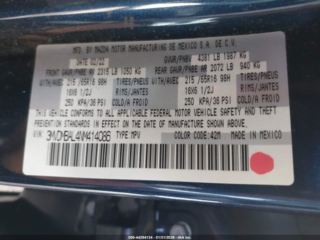 Mazda Cx-30 2.5 S 2022 3MVDMBAL4NM414086 Image 9