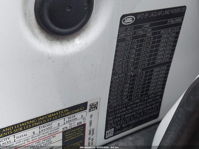 2019 LAND ROVER RANGE ROVER VELAR SALYB2EV7KA794451 Photo 8