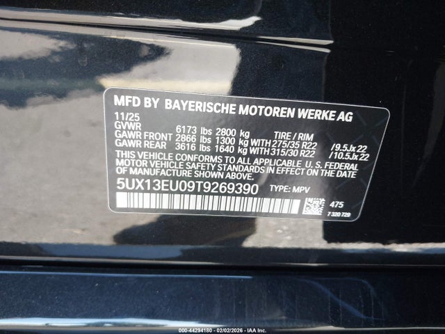 5UX13EU09T9269390 BMW X5 Sdrive40i