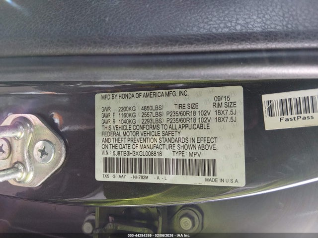 2016 ACURA RDX 5J8TB3H3XGL008818 Photo 8