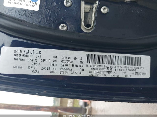 2015 RAM 1500 1C6RR7NT3FS773607 Photo 8