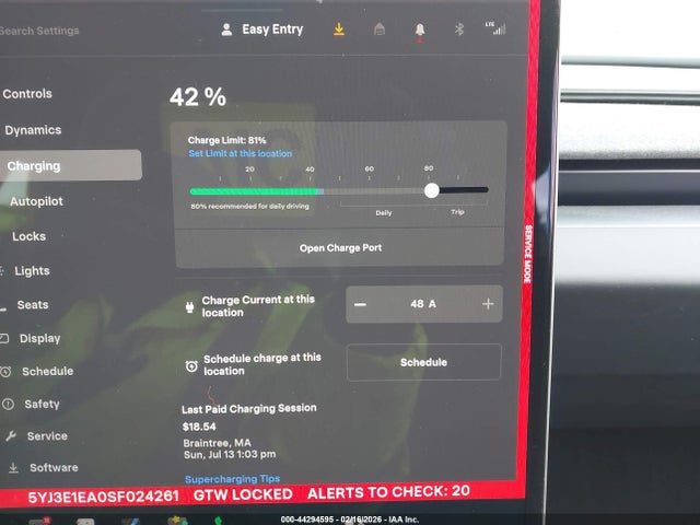 Продаж на аукціоні авто 2025 Tesla Model 3 Long Range Rear-wheel Drive/standard Rear-wheel Drive, vin: 5YJ3E1EA0SF024261, номер лоту: 44294595