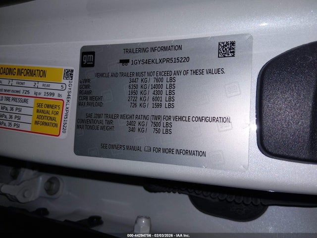 2023 CADILLAC ESCALADE 1GYS4EKLXPR515220 Photo 8