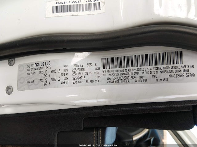 Jeep Cherokee Altitude 2016 1C4PJMCS2GW210624 Image 9