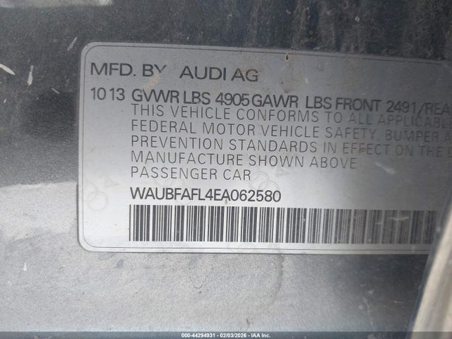 2014 AUDI A4 WAUBFAFL4EA062580 Photo 8
