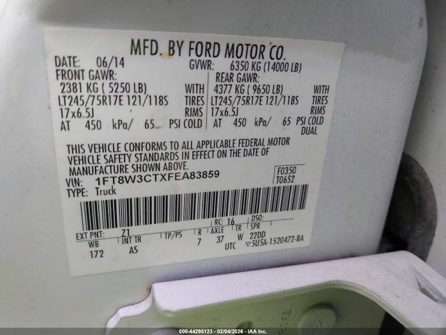 Ford F-350 Xl 2015 1FT8W3CTXFEA83859 Image 8