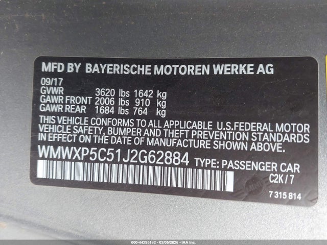 2018 MINI HARDTOP WMWXP5C51J2G62884 Photo 8