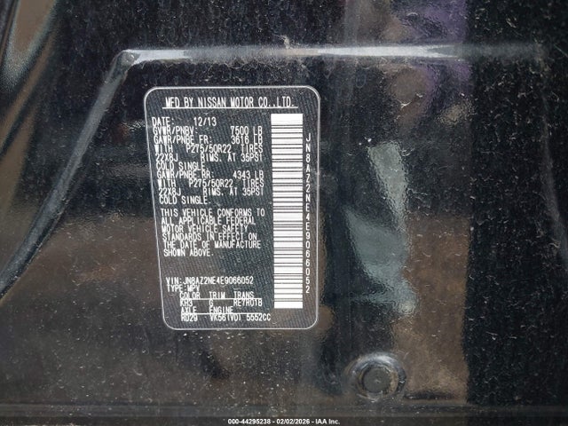 Aukcja sprzedaży 2014 Infiniti Qx80, vin: JN8AZ2NE4E9066052, numer aukcji: 44295238