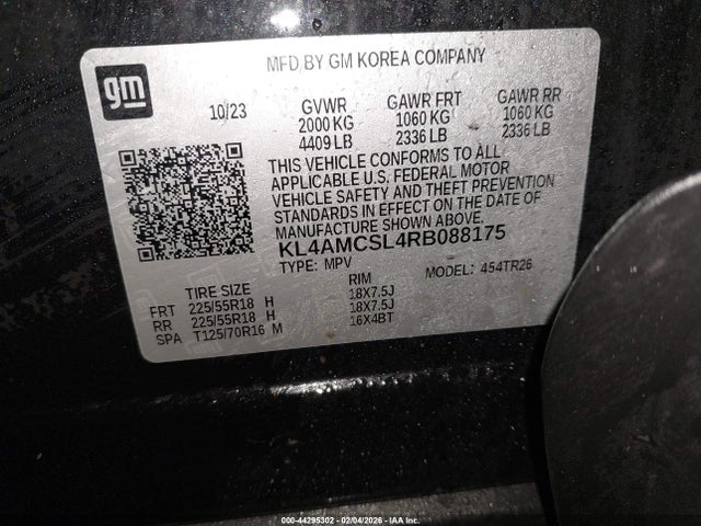 Aukcja sprzedaży 2024 Buick Encore Gx Preferred Awd, vin: KL4AMCSL4RB088175, numer aukcji: 44295302
