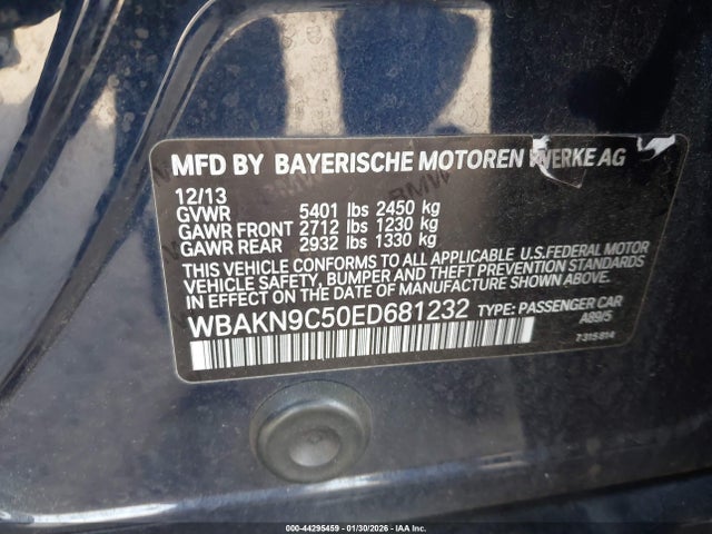 WBAKN9C50ED681232 BMW 550i