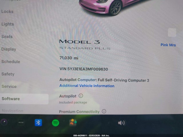 Aukcja sprzedaży 2021 Tesla Model 3 Standard Range Plus Rear-wheel Drive, vin: 5YJ3E1EA3MF009630, numer aukcji: 44295611