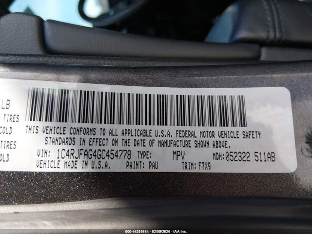 2016 JEEP GRAND CHEROKEE 1C4RJFAG4GC454778 Photo 8