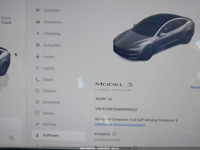 2025 TESLA MODEL 3 5YJ3E1EA9SF885101 Photo 6