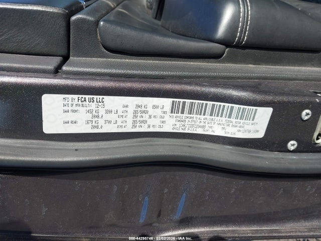 Продаж на аукціоні авто 2015 Jeep Grand Cherokee Overland, vin: 1C4RJFCG5FC234089, номер лоту: 44295746