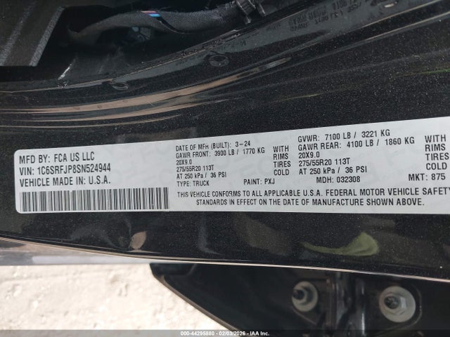 2025 RAM 1500 1C6SRFJP8SN524944 Photo 8