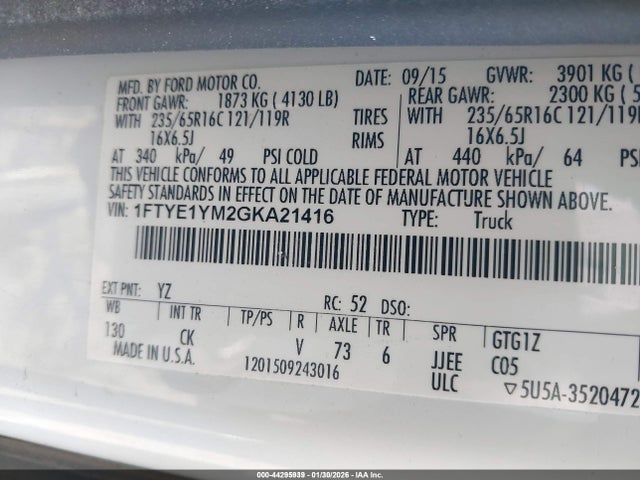 2016 FORD TRANSIT-150 1FTYE1YM2GKA21416 Photo 8