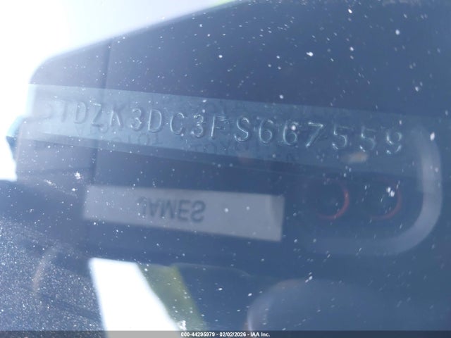 5TDZK3DC3FS667559 Toyota Sienna L 7 Passenger