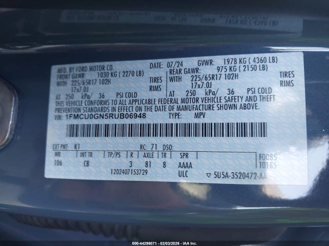 Ford Escape Active 2024 1FMCU0GN5RUB06948 Image 9