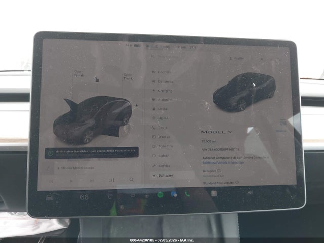 2023 Tesla Model Y Rwd მანქანა იყიდება აუქციონზე, vin: 7SAYGDED8PF960702, აუქციონის ნომერი: 44296105