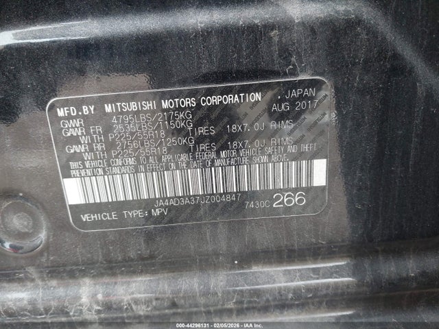 2018 MITSUBISHI OUTLANDER JA4AD3A37JZ004847 Photo 8
