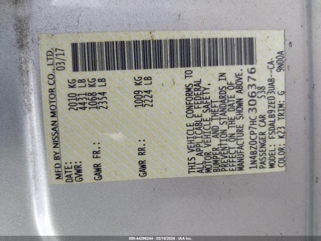 Nissan LEAF S 2017 1N4BZ0CP7HC306376 Image 9