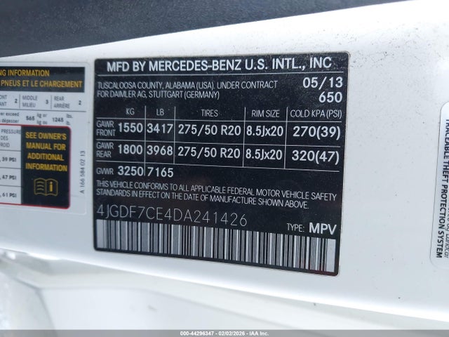 2013 MERCEDES-BENZ GL 450 4JGDF7CE4DA241426 Photo 8