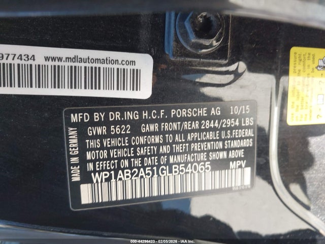 2016 PORSCHE MACAN WP1AB2A51GLB54065 Photo 8