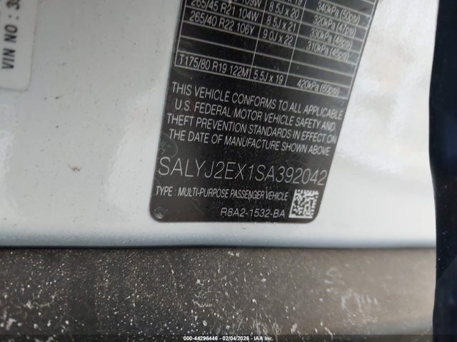 SALYJ2EX1SA392042 Land Rover Range Rover Velar P250 S