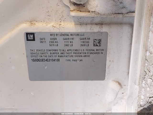 2012 CADILLAC CTS 1G6DG5E54C0104108 Photo 8