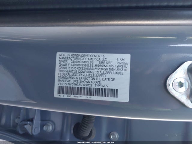 5FNYG1H32SB088122 Honda Pilot Sport
