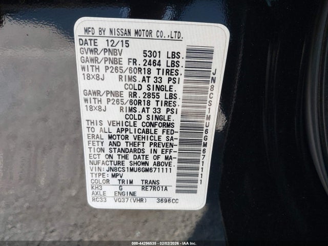 2016 INFINITI QX70 JN8CS1MU6GM671111 Photo 8