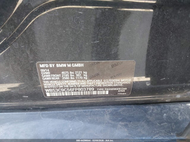 2015 BMW M3 WBS3C9C56FP803789 Photo 8