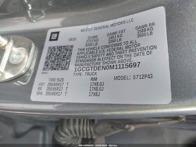 1GCGTDEN0M1115697 Chevrolet Colorado 4wd Short Box Z71