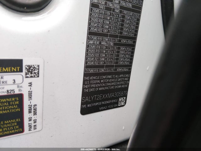 2021 LAND ROVER RANGE ROVER VELAR SALYT2EXXMA305879 Photo 8