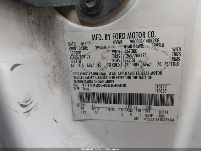 2008 FORD F-250 1FTNX20548EB46408 Photo 8