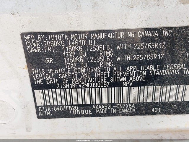 Toyota RAV4 LE 2021 2T3H1RFV2MC090097 Image 9