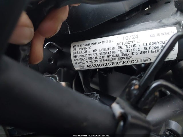 MH3RH25EXSK003190 Yamaha Yfz320 A