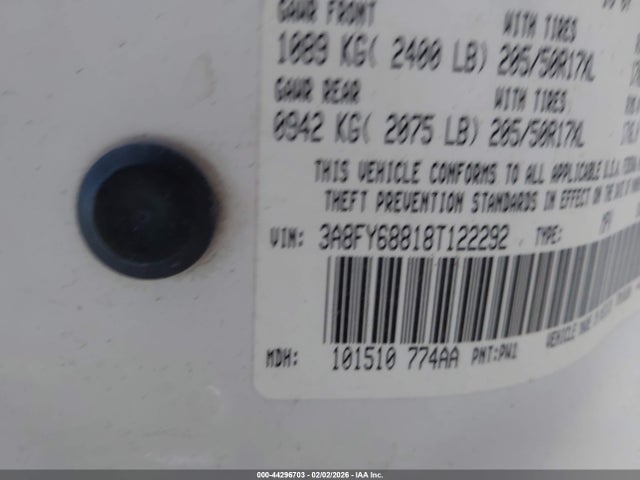2008 CHRYSLER PT CRUISER 3A8FY68818T122292 Photo 8